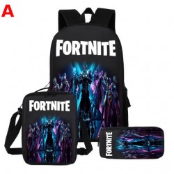 Lot Cartable enfant Fortnite &eacute;tanche et phosphorescent - Set 3 ou 5 pi&egrave;ces