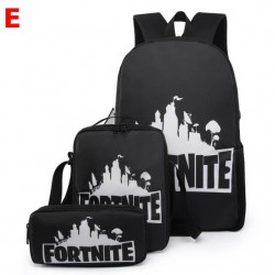 Lot Cartable enfant Fortnite &eacute;tanche et phosphorescent - Set 3 ou 5 pi&egrave;ces