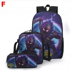 Lot Cartable enfant Fortnite &eacute;tanche et phosphorescent - Set 3 ou 5 pi&egrave;ces