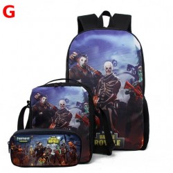 Lot Cartable enfant Fortnite &eacute;tanche et phosphorescent - Set 3 ou 5 pi&egrave;ces
