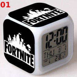 Bright LED Digital Fortnite Alarm Clock for Desk, Kids Nightstand