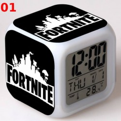 R&eacute;veil Fortnite num&eacute;rique LED lumineuse pour bureau, table de nuit enfant
