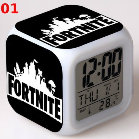 Bright LED Digital Fortnite Alarm Clock for Desk, Kids Nightstand