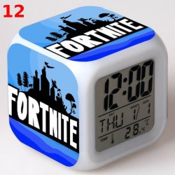 R&eacute;veil Fortnite num&eacute;rique LED lumineuse pour bureau, table de nuit enfant