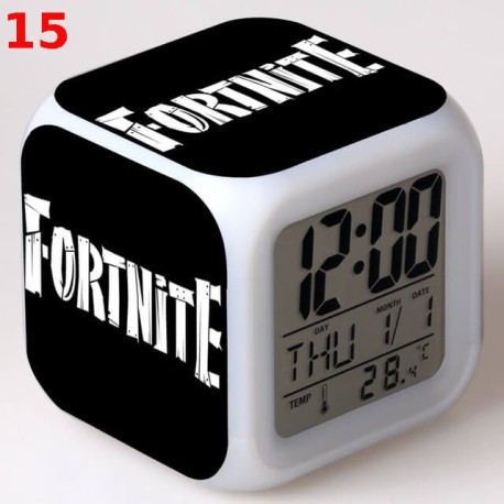Bright LED Digital Fortnite Alarm Clock for Desk, Kids Nightstand