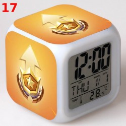 R&eacute;veil Fortnite num&eacute;rique LED lumineuse pour bureau, table de nuit enfant