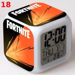 R&eacute;veil Fortnite num&eacute;rique LED lumineuse pour bureau, table de nuit enfant