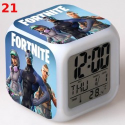 R&eacute;veil Fortnite num&eacute;rique LED lumineuse pour bureau, table de nuit enfant