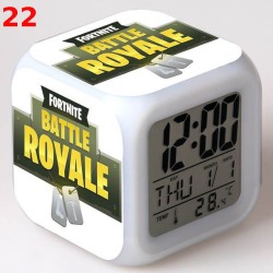 Bright LED Digital Fortnite Alarm Clock for Desk, Kids Nightstand