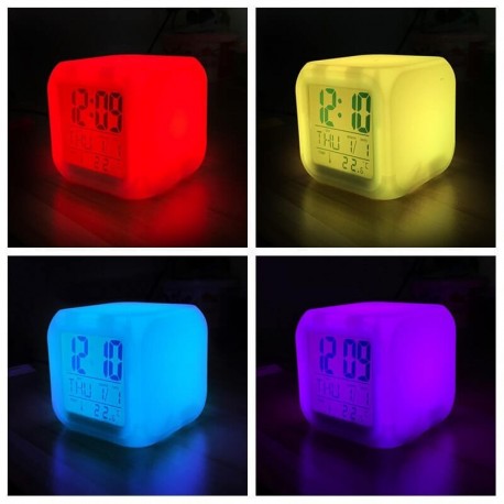 Bright LED Digital Fortnite Alarm Clock for Desk, Kids Nightstand