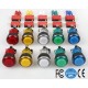 Luminous push buttons led 10 pieces choice of 5 colors for arcade