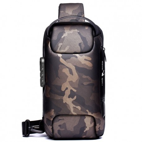 sac à bandoulière multifonction antivole pour hommes type épaule
