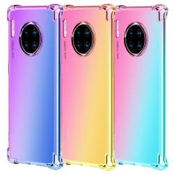 Soft tpu silicone phone case, rainbow gradient for huawei Mate 30 30pro Lite NOVA 5 5i