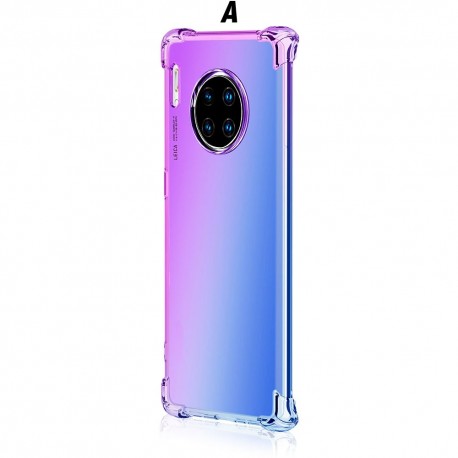 Coque de téléphone en silicone tpu souple, antichoc dégradé arc-en-ciel  pour huawei Mate 30 30pro Lite NOVA 5 5i