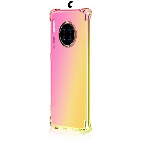 Coque de téléphone en silicone tpu souple, antichoc dégradé arc-en-ciel  pour huawei Mate 30 30pro Lite NOVA 5 5i