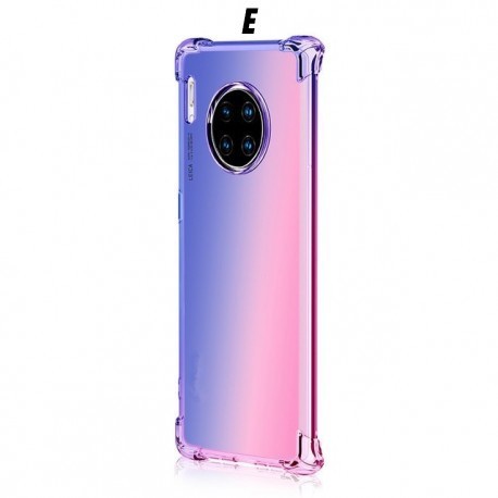 Soft tpu silicone phone case, rainbow gradient for huawei Mate 30 30pro Lite NOVA 5 5i