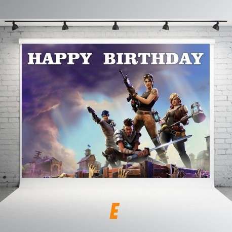 Birthday Fortnite wall decoration