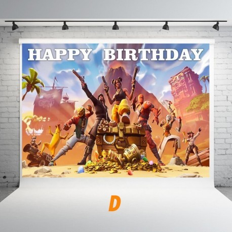 Birthday Fortnite wall decoration