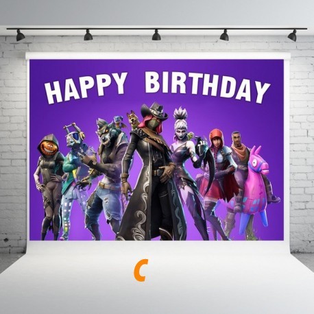 Birthday Fortnite wall decoration