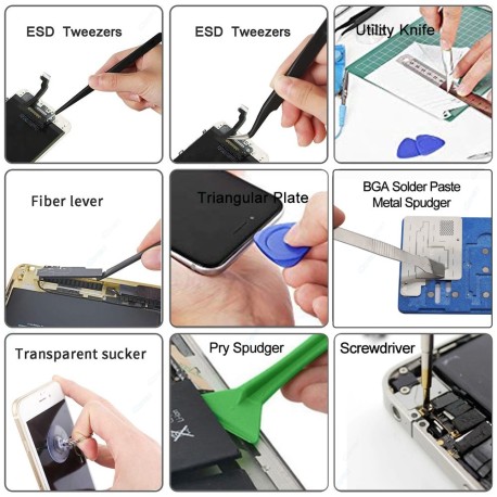 Suitcase professional tools smartphone repair 48 in 1