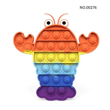 Pop Fidget - Anti-Stress Toy for Adults and Kids, Stress Reliever, Rainbow, Free ShippingBR07273