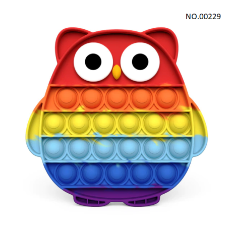 Pop Fidget - Anti-Stress Toy for Adults and Kids, Stress Reliever, Rainbow, Free ShippingBR07273