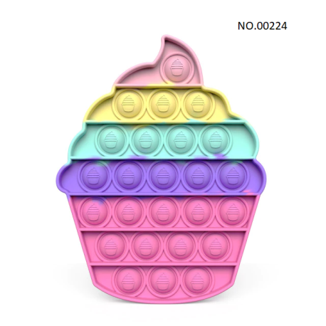 Pop Fidget - Anti-Stress Toy for Adults and Kids, Stress Reliever, Rainbow, Free ShippingBR07273