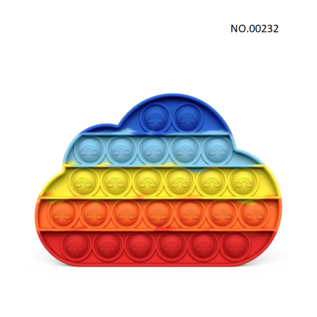 Pop Fidget - Anti-Stress Toy for Adults and Kids, Stress Reliever, Rainbow, Free ShippingBR07273
