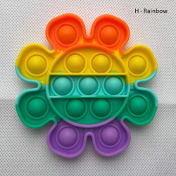 Pop Fidget - Anti-Stress Toy for Adults and Kids, Stress Reliever, Rainbow, Free ShippingBR07273