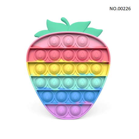 pop it fidget toy adults and children, anti-Stress, rainbow,