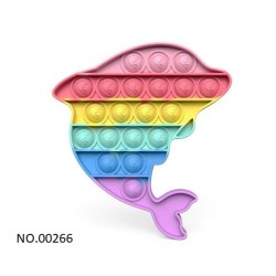 Pop Fidget - Anti-Stress Toy for Adults and Kids, Stress Reliever, Rainbow, Free ShippingBR07273