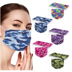 Disposable surgical masks military camouflage series mountain, jungle, desert
