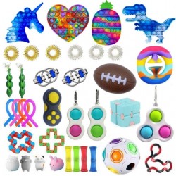 Anti-Stress Toy Set, Fidget Toy, Pop Bubble, Pop it - Silicone Squeeze Sensory Toys for Concentration