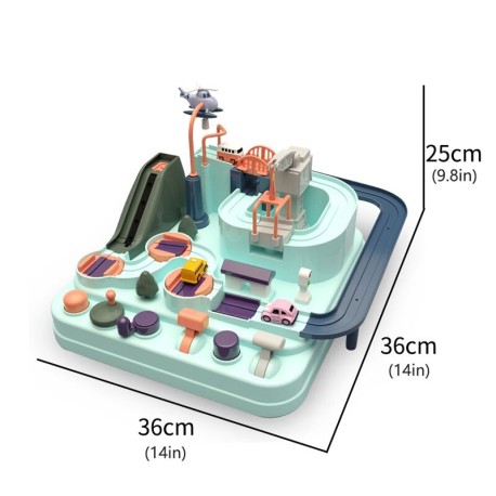 Educational car circuit for baby, boy and girl