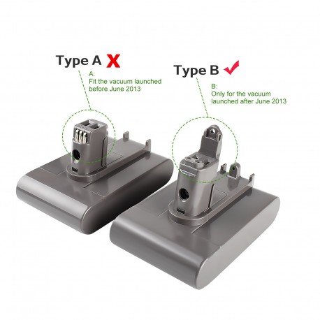 Batterie  4000mAh , aspirateur à main Dyson  DC35 Type B, DC44 Type B, DC31 Type B