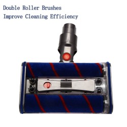 Double roller brush for Dyson V7, V8, V10, V11 vacuum cleaner