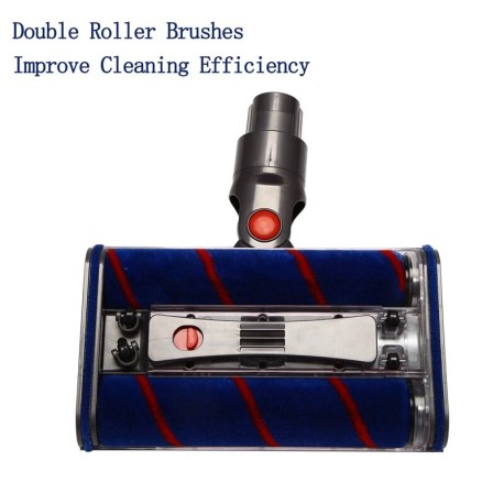 Double roller brush for Dyson V7, V8, V10, V11 vacuum cleaner