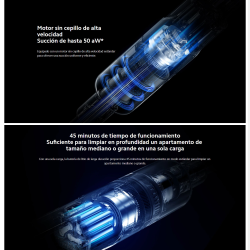 Xiaomi Mijia &ndash; light vacuum cleaner, 17kpa suction, 3-stage filtering, 45 Minutes of battery life, 1.2kg, co