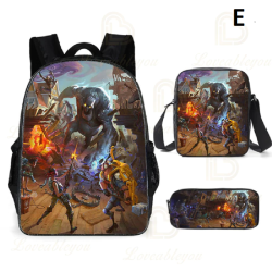 3 Pieces Fortnite Kids Backpack For School Kids Boys Girls Gifts