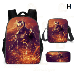 3 Pieces Fortnite Kids Backpack For School Kids Boys Girls Gifts