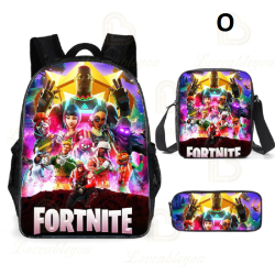 3 Pieces Fortnite Kids Backpack For School Kids Boys Girls Gifts