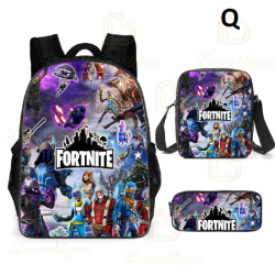 Sac &agrave; dos Fortnite pour enfants, 3 pi&egrave;ces, pour &eacute;coliers, gar&ccedil;ons et filles, cadeaux