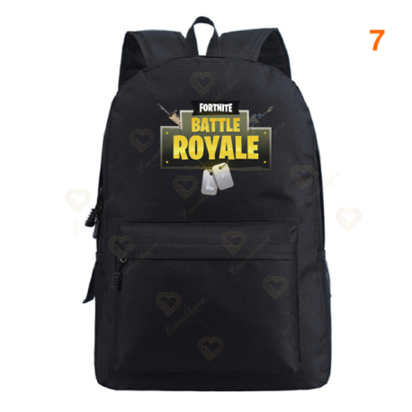 Fortnite – Battle Royale backpack for teenagers, pink, blue, black, white, for school, computer capacity, travel, computer