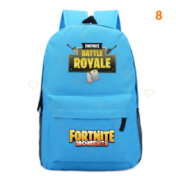 Fortnite &ndash; Battle Royale backpack for teenagers, pink, blue, black, white, for school, computer capacity, travel, computer