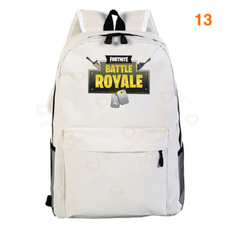 Fortnite – Battle Royale backpack for teenagers, pink, blue, black, white, for school, computer capacity, travel, computer