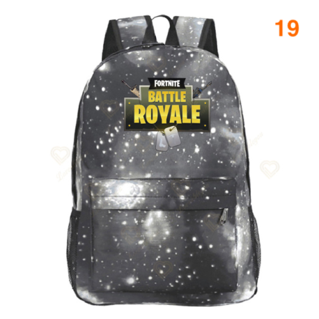 Fortnite – Battle Royale backpack for teenagers, pink, blue, black, white, for school, computer capacity, travel, computer