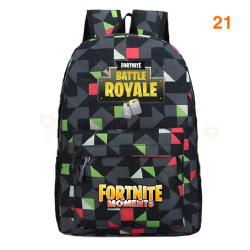 Fortnite &ndash; Battle Royale backpack for teenagers, pink, blue, black, white, for school, computer capacity, travel, computer