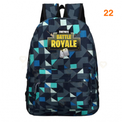 Fortnite &ndash; sac &agrave; dos Battle Royale pour adolescents, rose, bleu, noir, blanc, pour l&39&eacute;cole, capacit&eacute; ordinateur, voyage, ordin