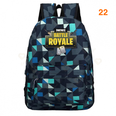 Fortnite – sac à dos Battle Royale pour adolescents, rose, bleu, noir, blanc, pour l&39école, capacité ordinateur, voyage, ordin
