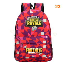 Fortnite &ndash; Battle Royale backpack for teenagers, pink, blue, black, white, for school, computer capacity, travel, computer